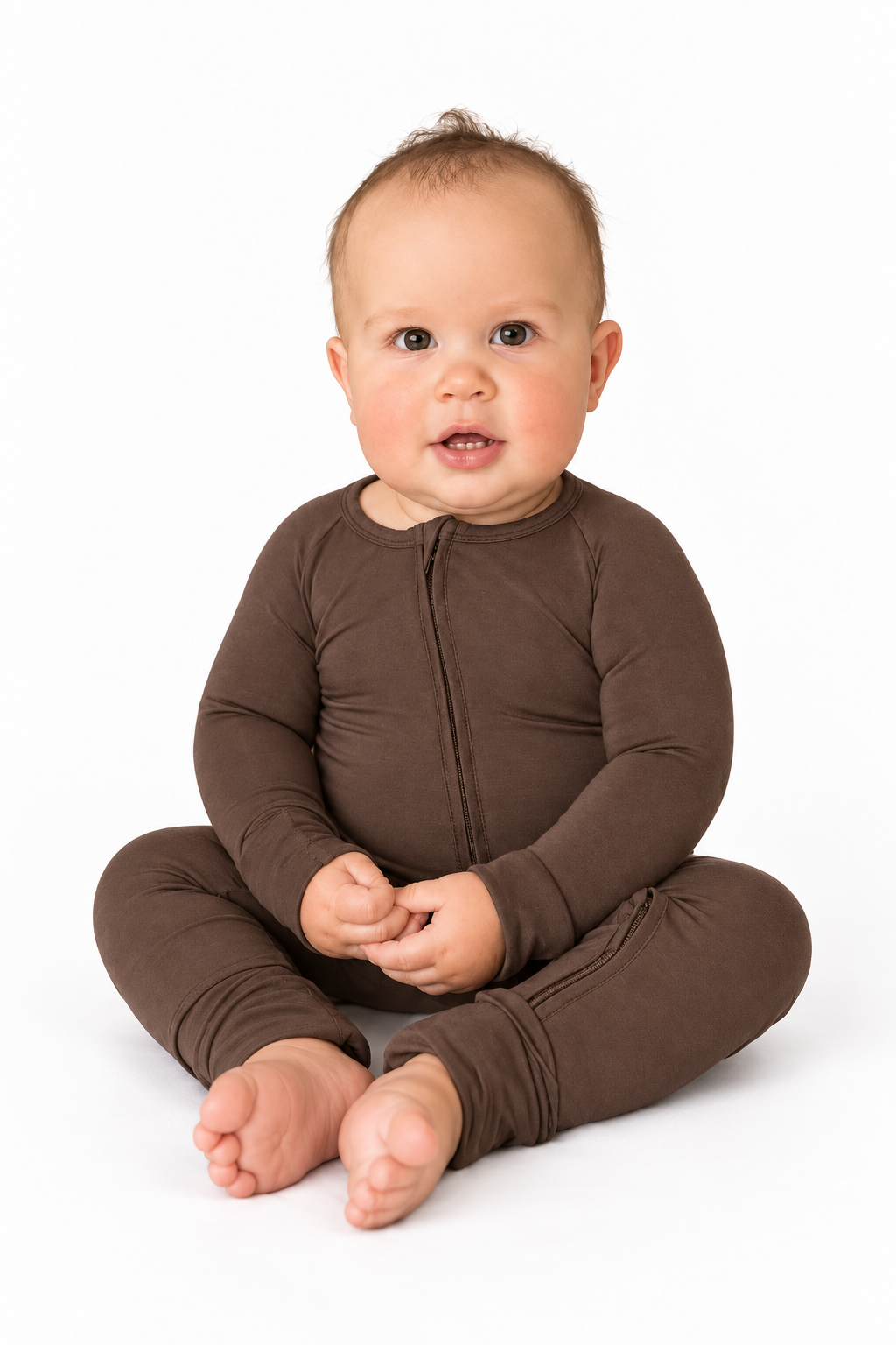 Zip Onesie - Chocolate Milk