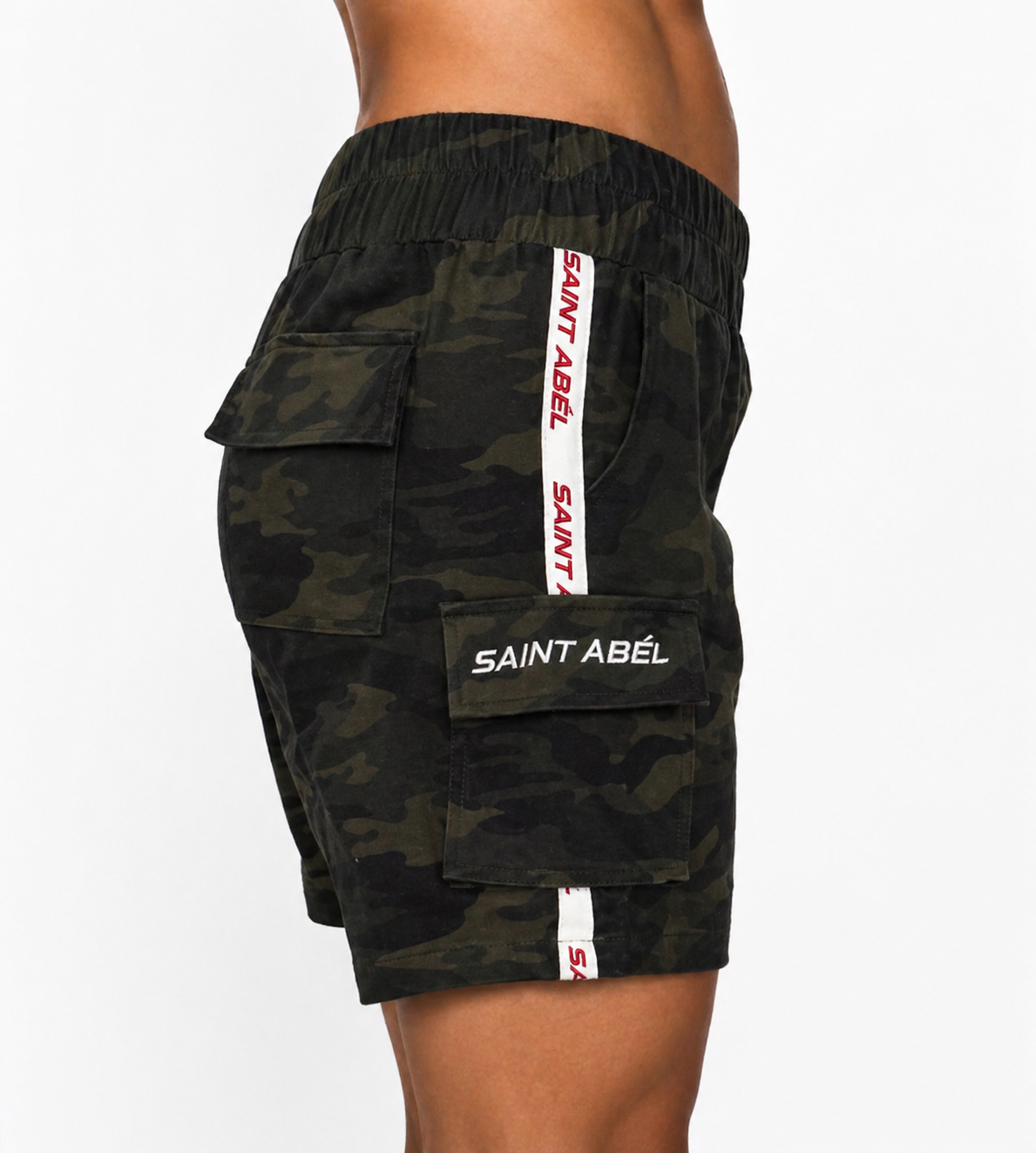 Linen Cargo Shorts CAMO