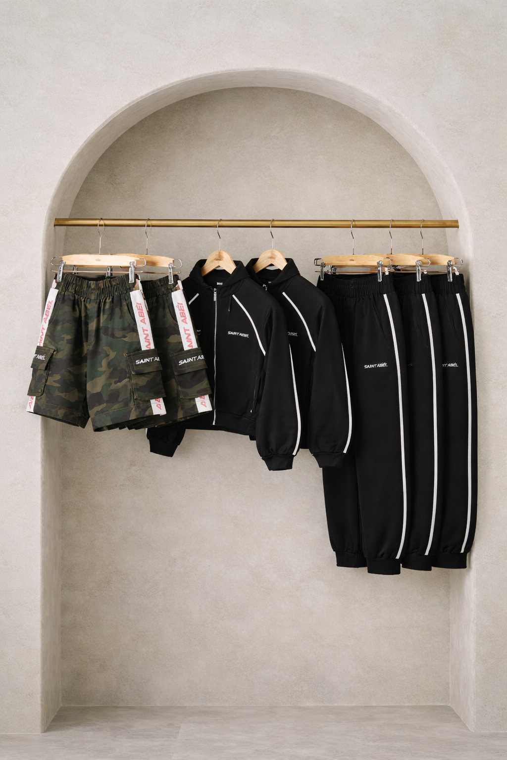 Linen Cargo Shorts CAMO
