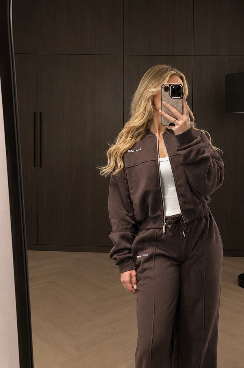 Women’s Mid-rise Terry Pant - Mocha