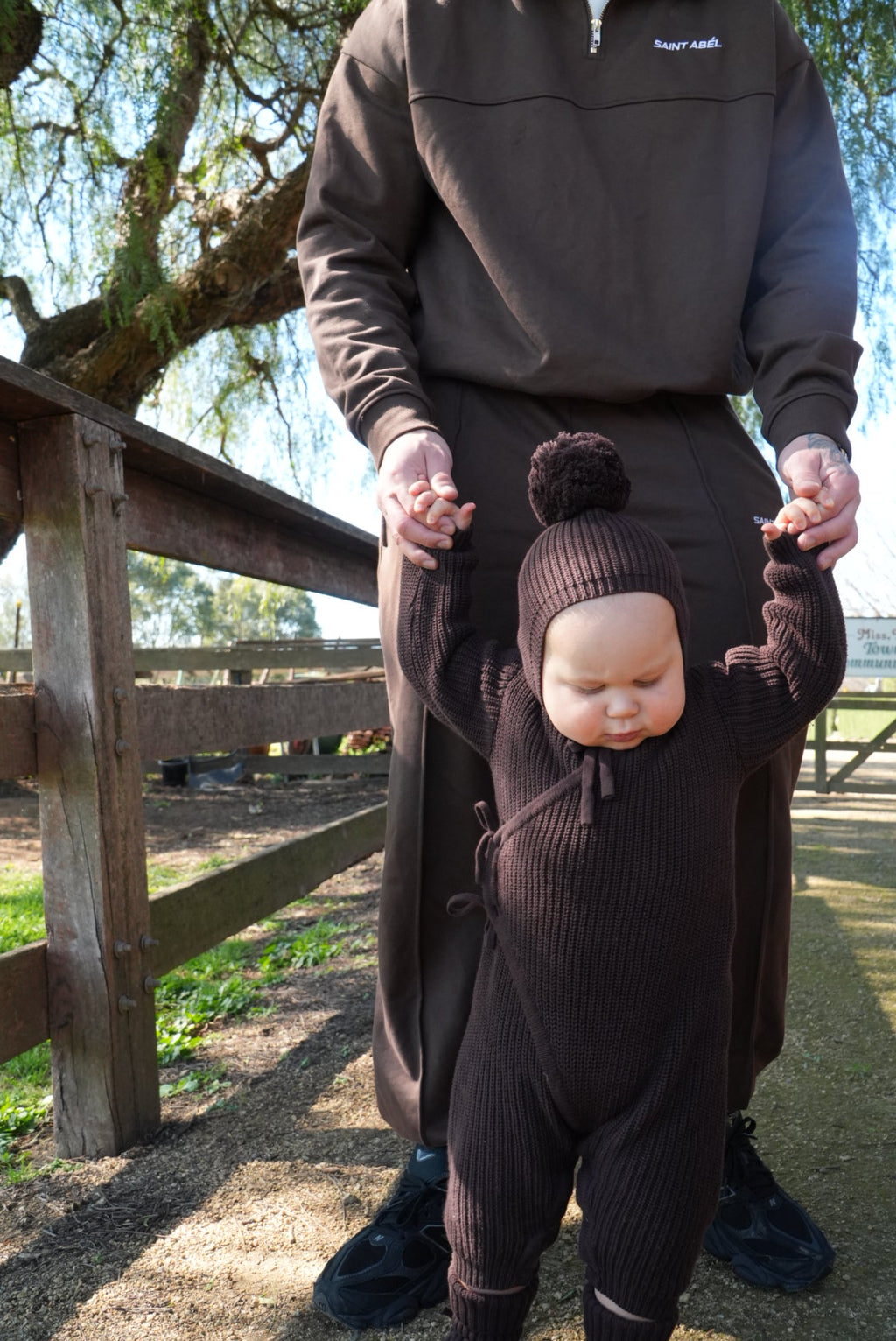 Knit Romper - Cocoa