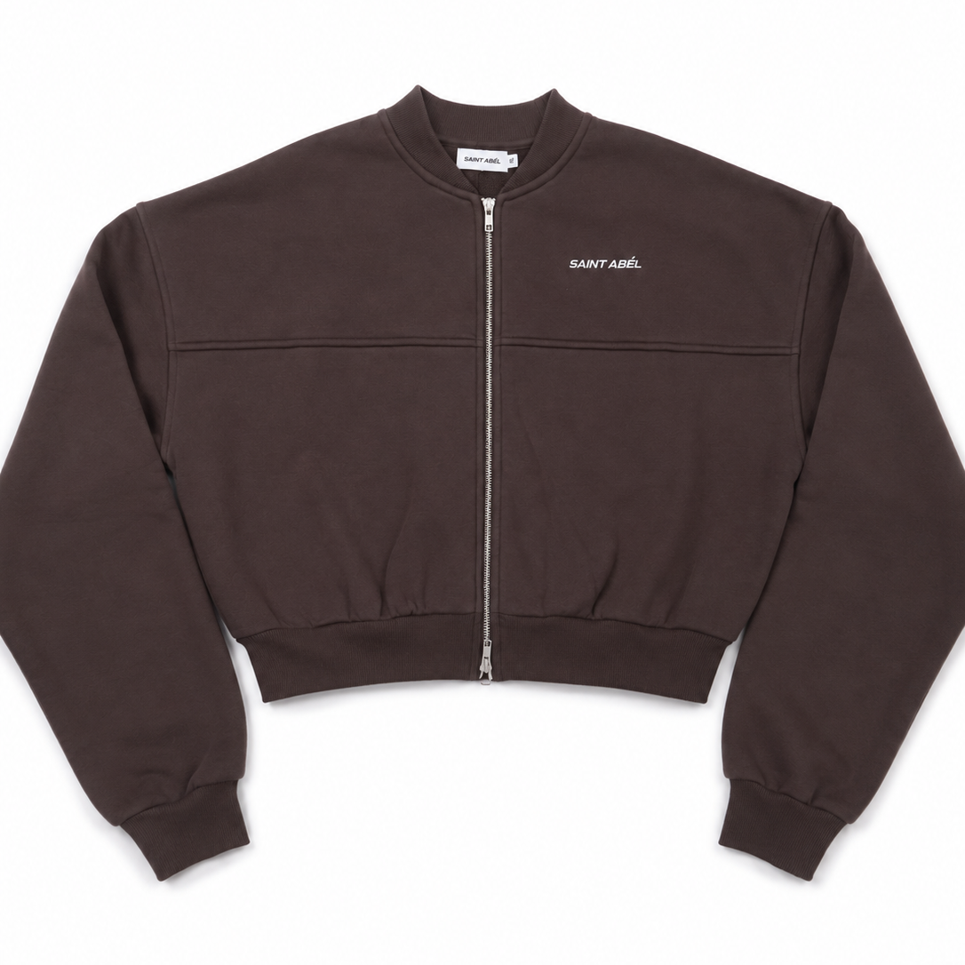 Women’s Cropped Bomber - Vintage Mocha