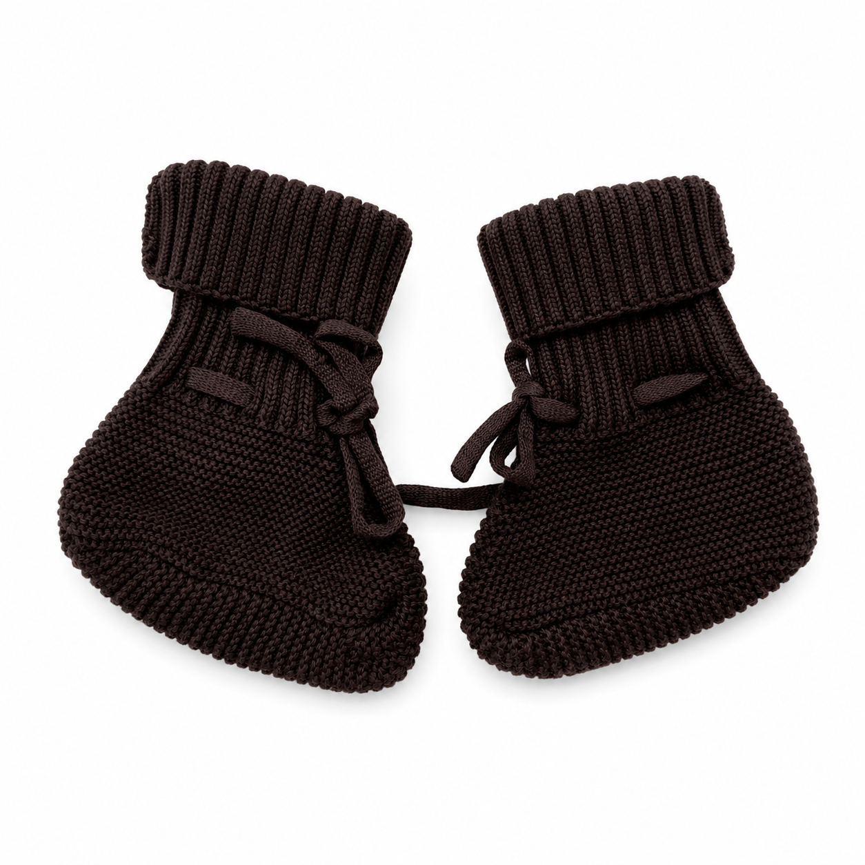 Knit Booties - Cocoa