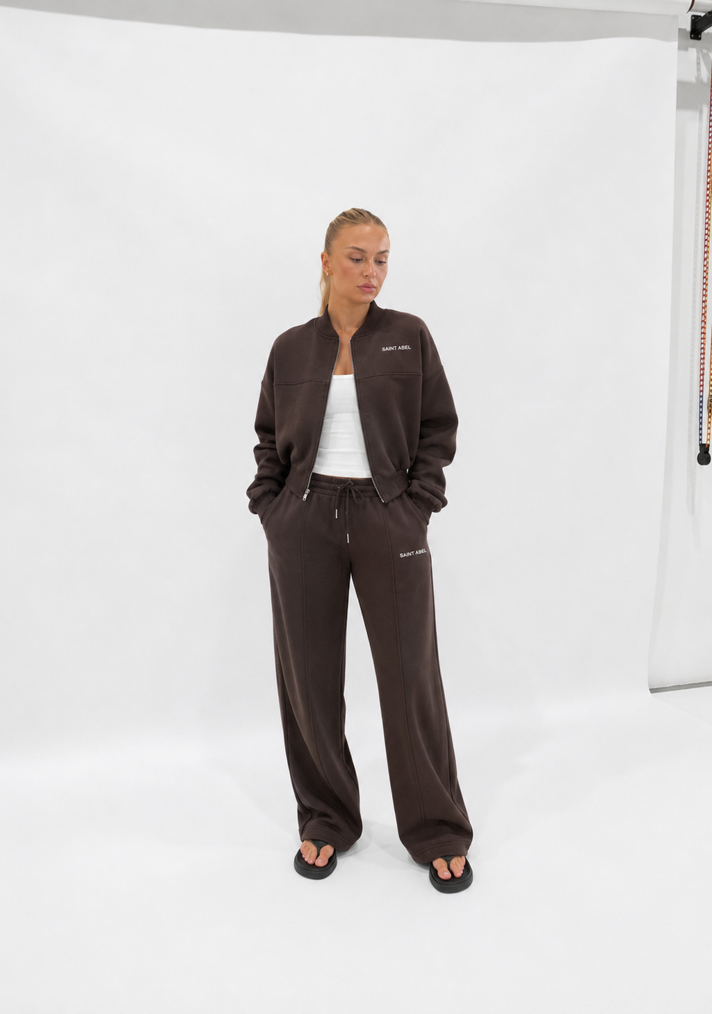 Women’s Mid-rise Terry Pant - Mocha