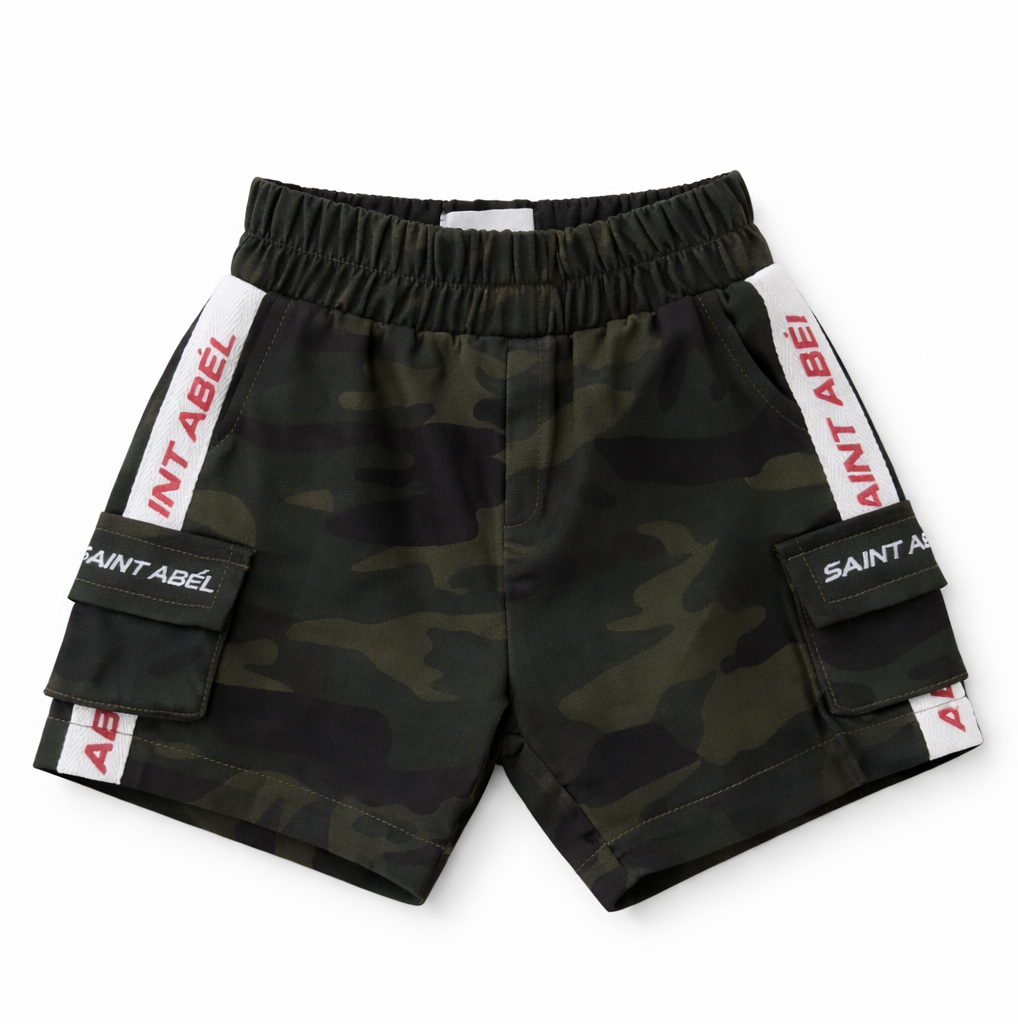 Linen Cargo Shorts CAMO