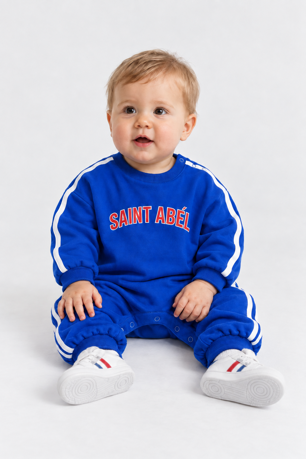 Varsity Playsuit - Cobalt