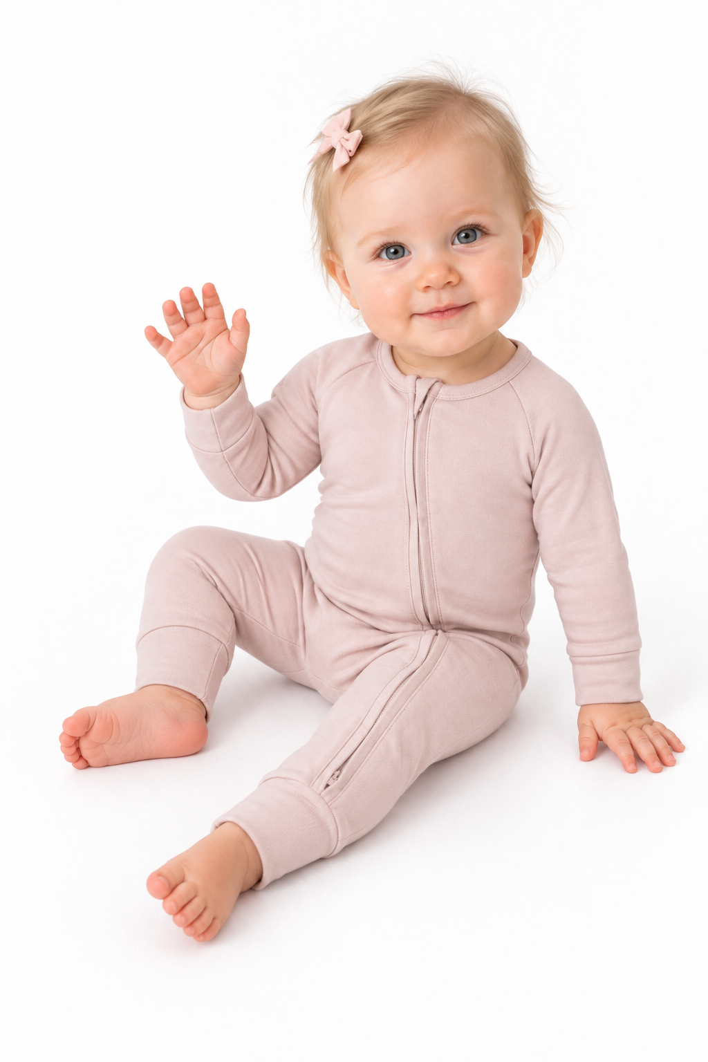 Zip Onesie - Strawberry Milk