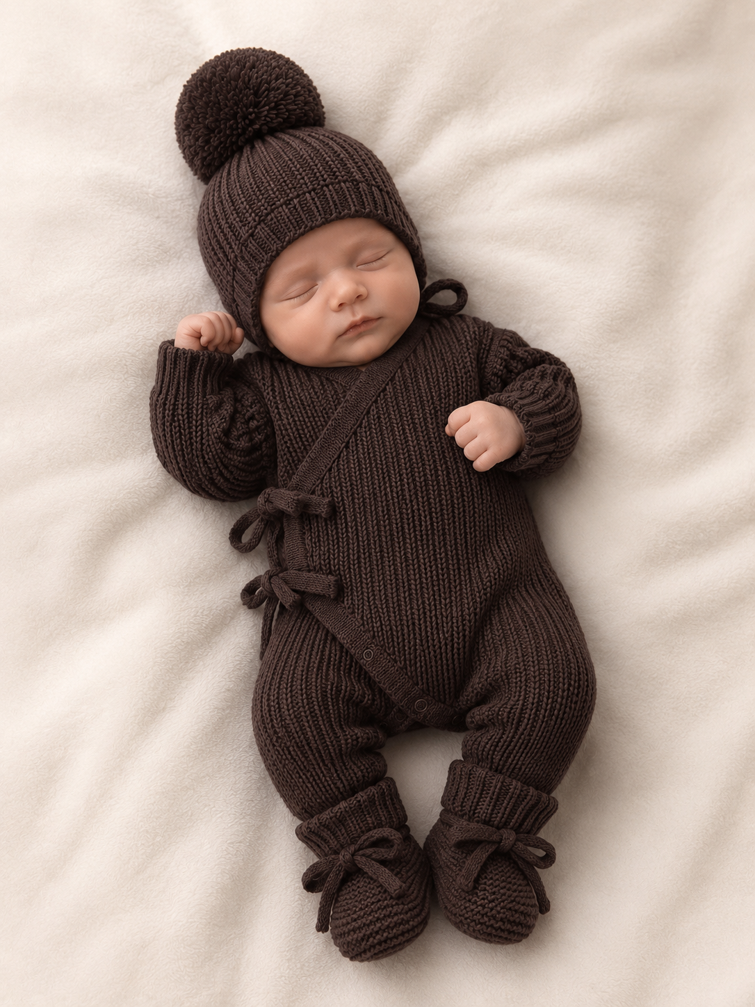 Knit Romper - Cocoa