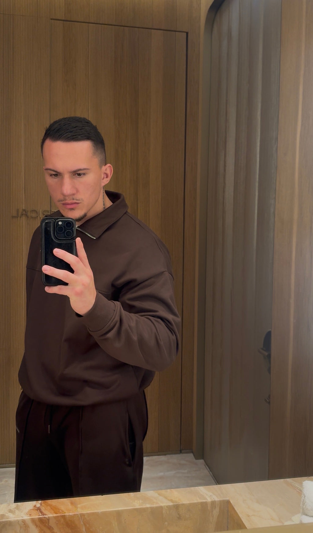 Signature Quarter Zip - Espresso