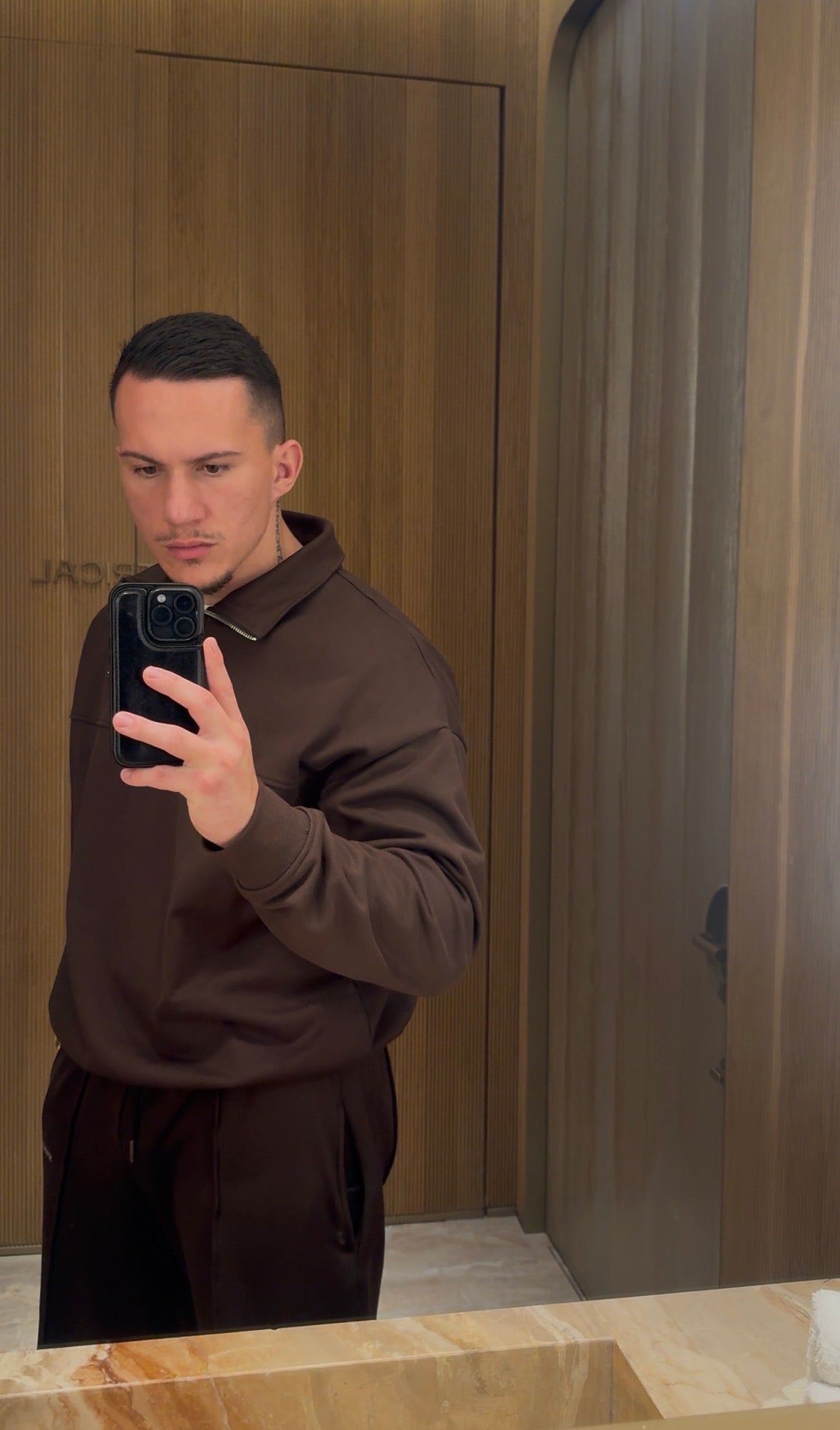Signature Quarter Zip - Espresso